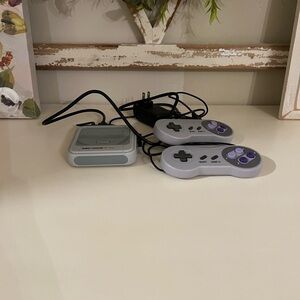 Classic Gaming Console with Dual Controllers - Gray